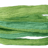 Håndlavet Silkebånd, Grøn, 12mm, 83cm